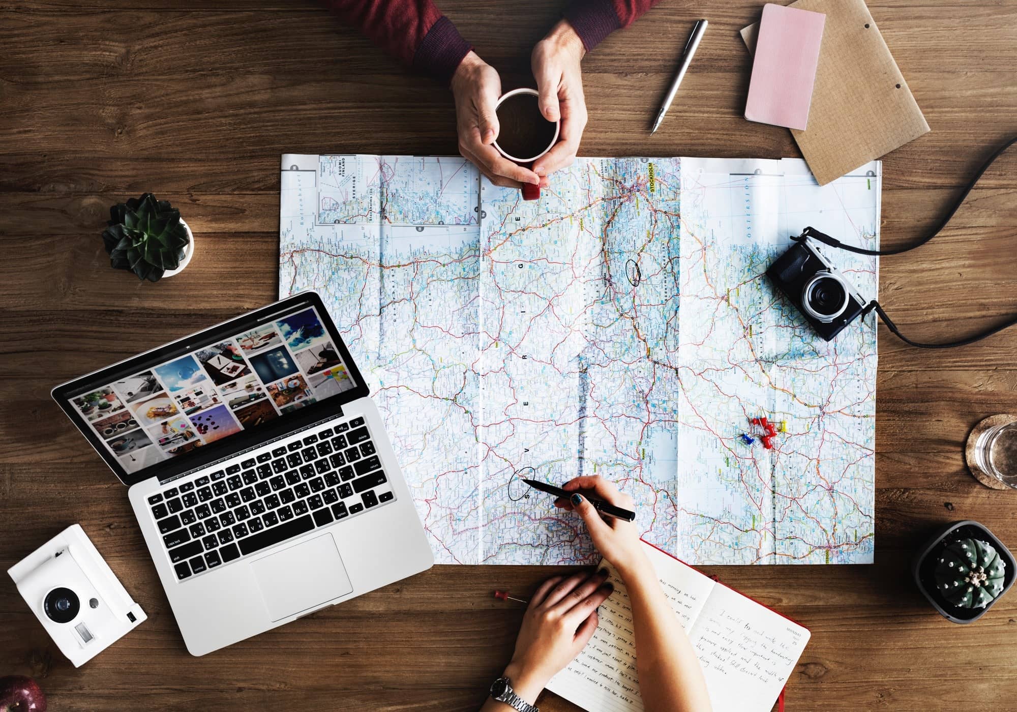 Conexão da personalidade com mapa